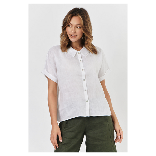 Naturals O&J - Highclere Top | White | GA314