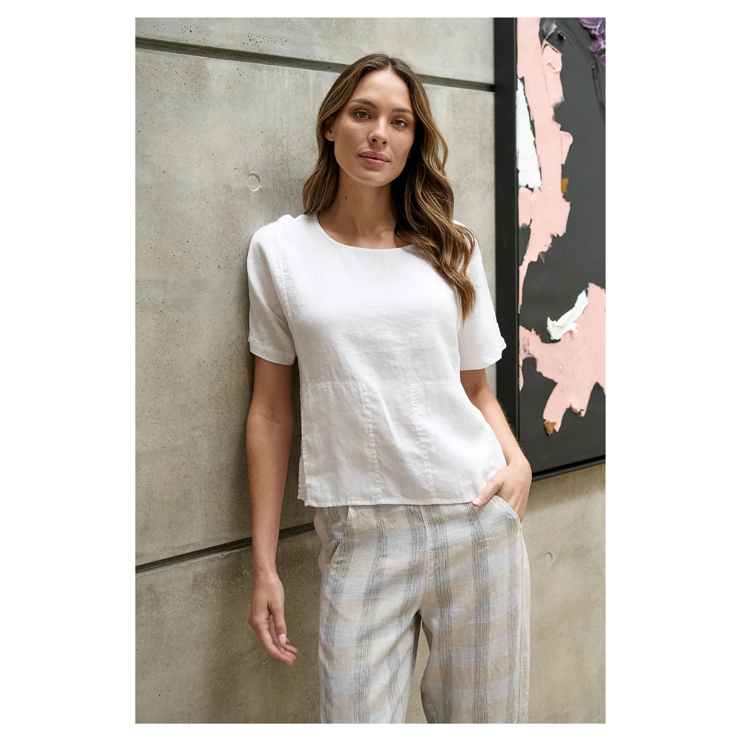 Naturals O&J - London Top | White | GA587