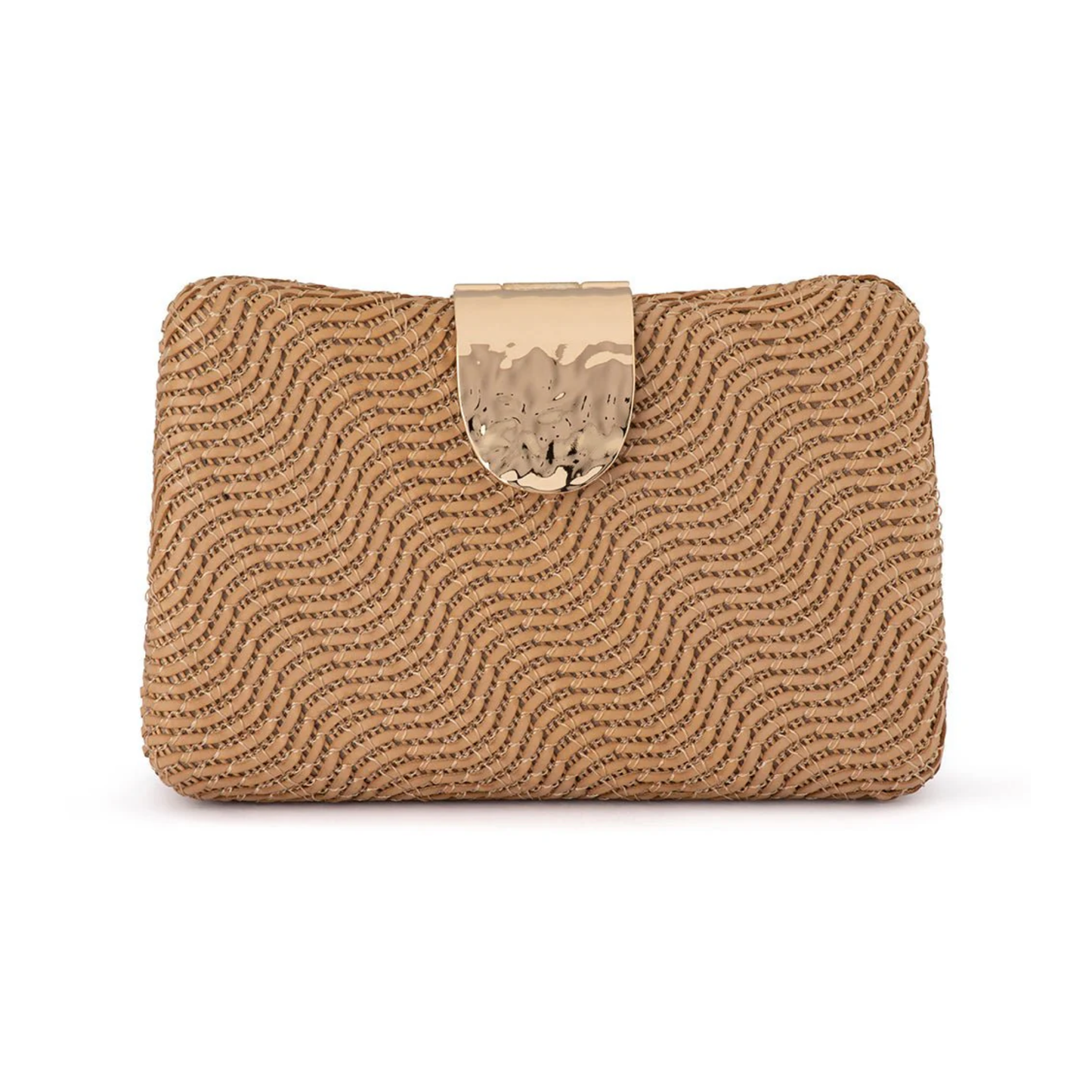 Olga Berg - Lindy Woven Clutch | Natural