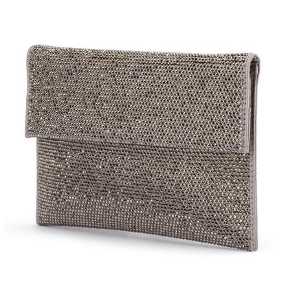 Olga Berg - Cara Envelope Clutch | Gunmetal