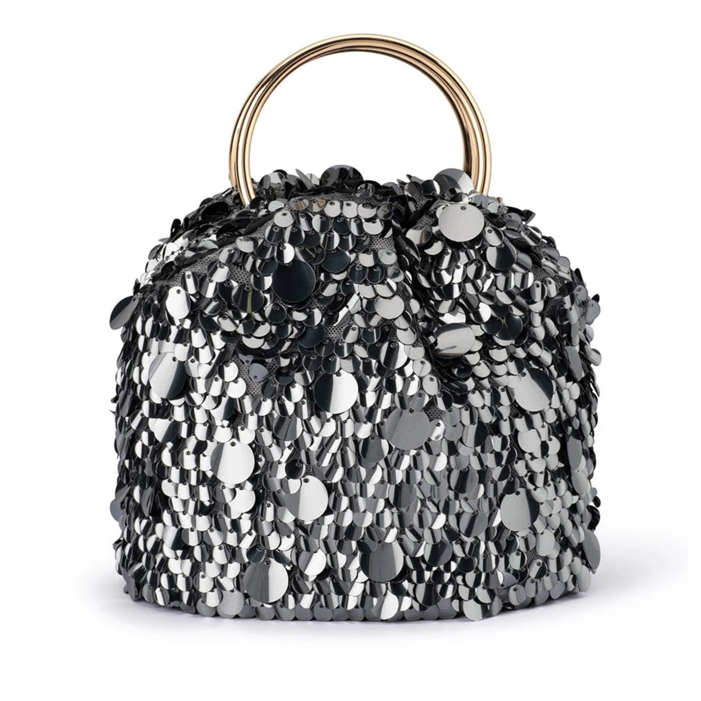 Olga Berg - Vera Sequin Bag | Gunmetal