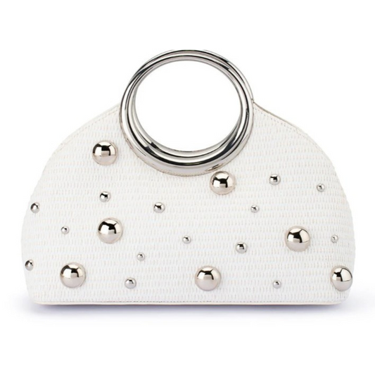 Olga Berg - Charlotte Woven Top Handle Bag