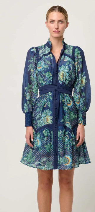 Once Was - Renata Cotton Silk Dress | Mariposa Zafiro