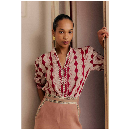 Once Was - Calantha Contrast Trim Shirt