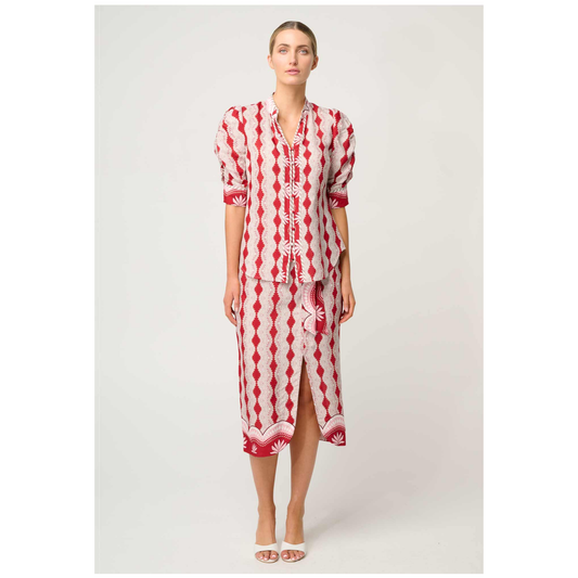 Once Was - Calantha Contrast Trim Shirt