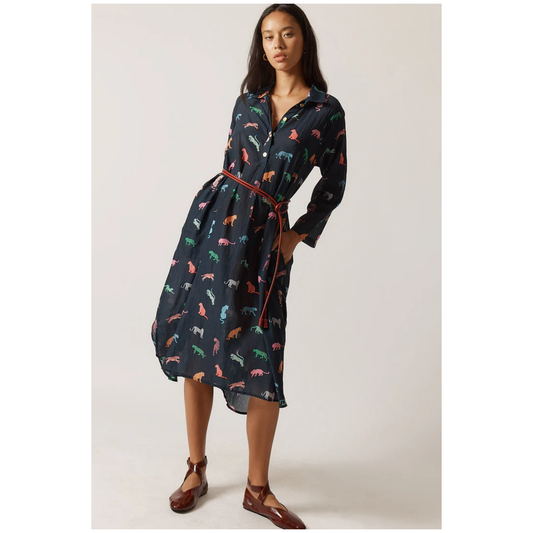 Funky Cats Midi Dress