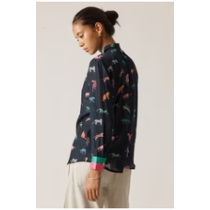 Funky Cats Shirt | Navy