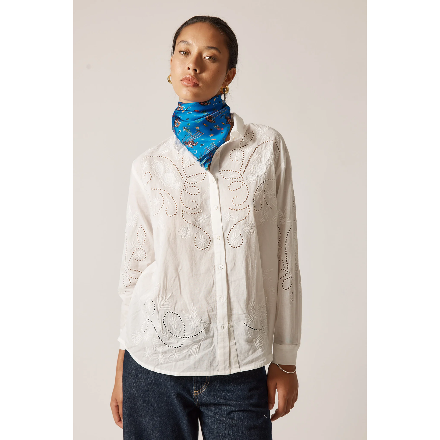 Howdy Cowgirl Scarf |  Blue