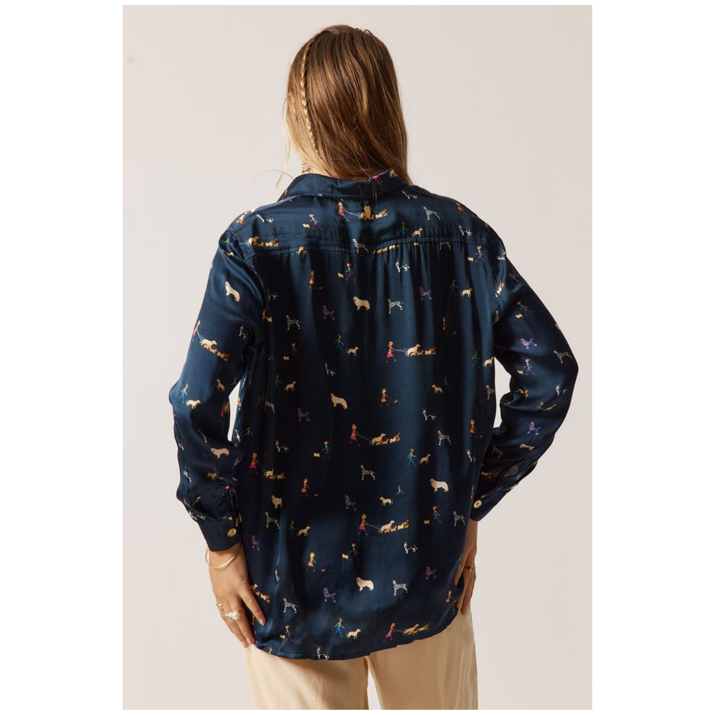 Rubyyaya - Puppy Love Navy Shirt