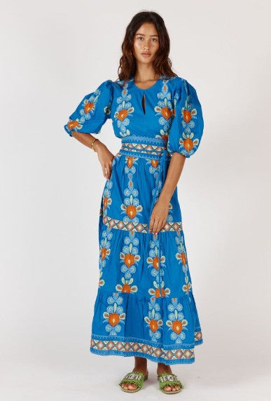 Rubyyaya - Carlos Maxi Dress | Blue