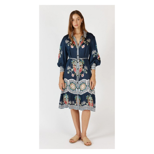 Rubyyaya - Garcia Midi Dress | Navy
