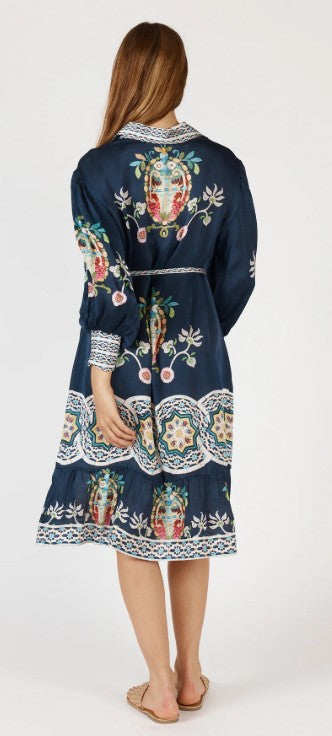 Rubyyaya - Garcia Midi Dress | Navy