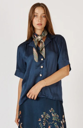 Rubyyaya - Georgia Shirt | Navy