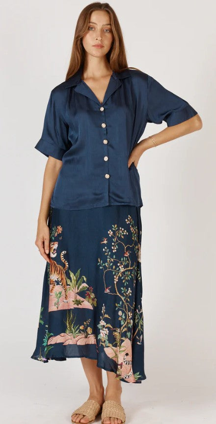 Rubyyaya - Georgia Shirt | Navy