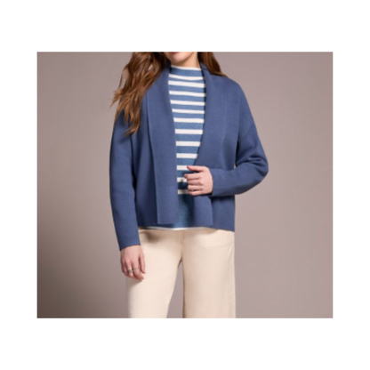Tribal - Hazel Short Coatigan | Slate Blue