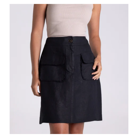 Two T's - Laura Linen Tweed Skirt