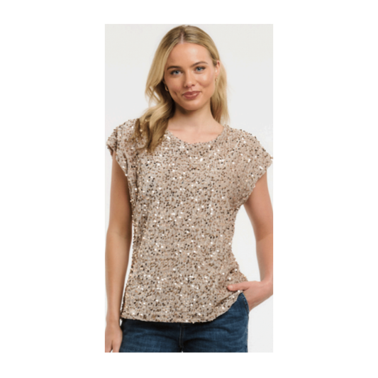 Urban Luxury - Cecillia Sequin Top | Champagne