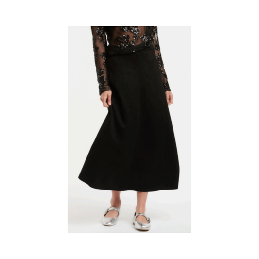 Urban Luxury - Rachel Suede Skirt | Black