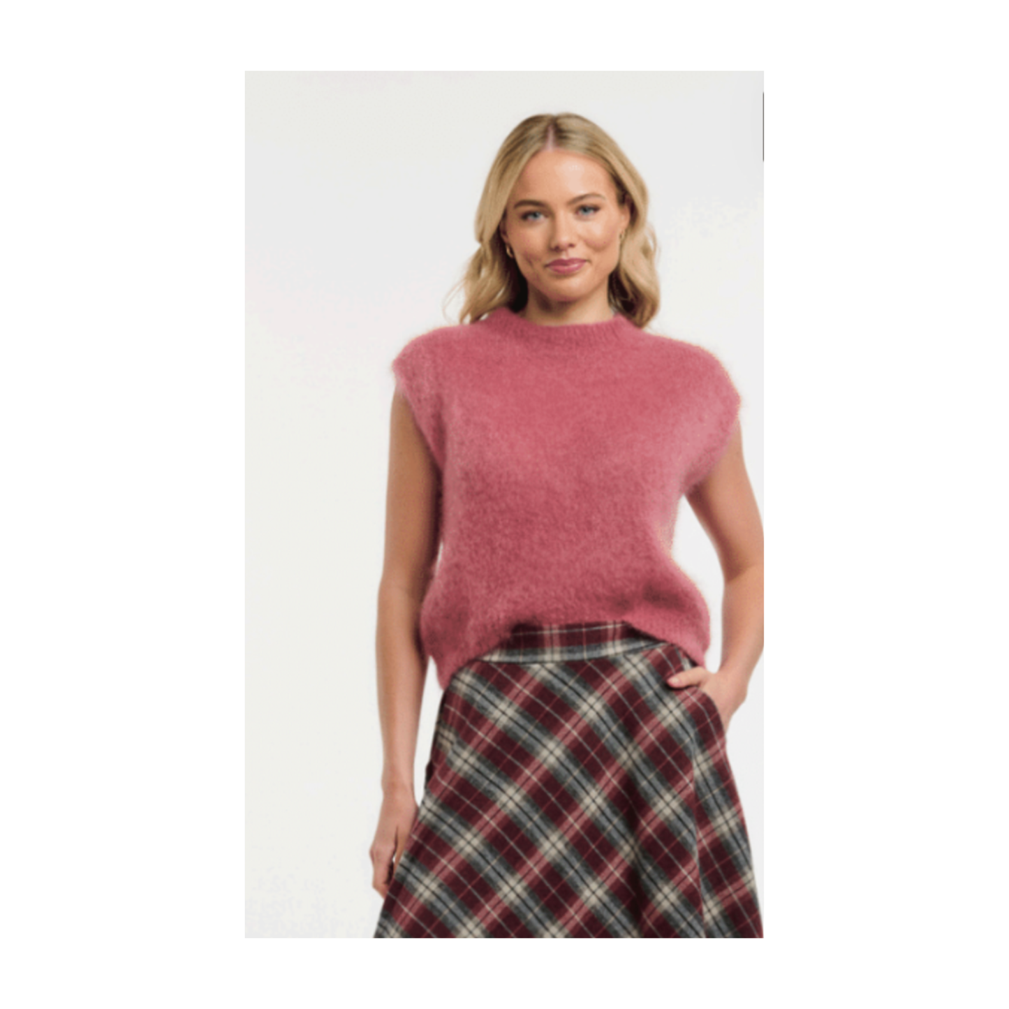 Urban Luxury - Sam Mohair Vest | Pink