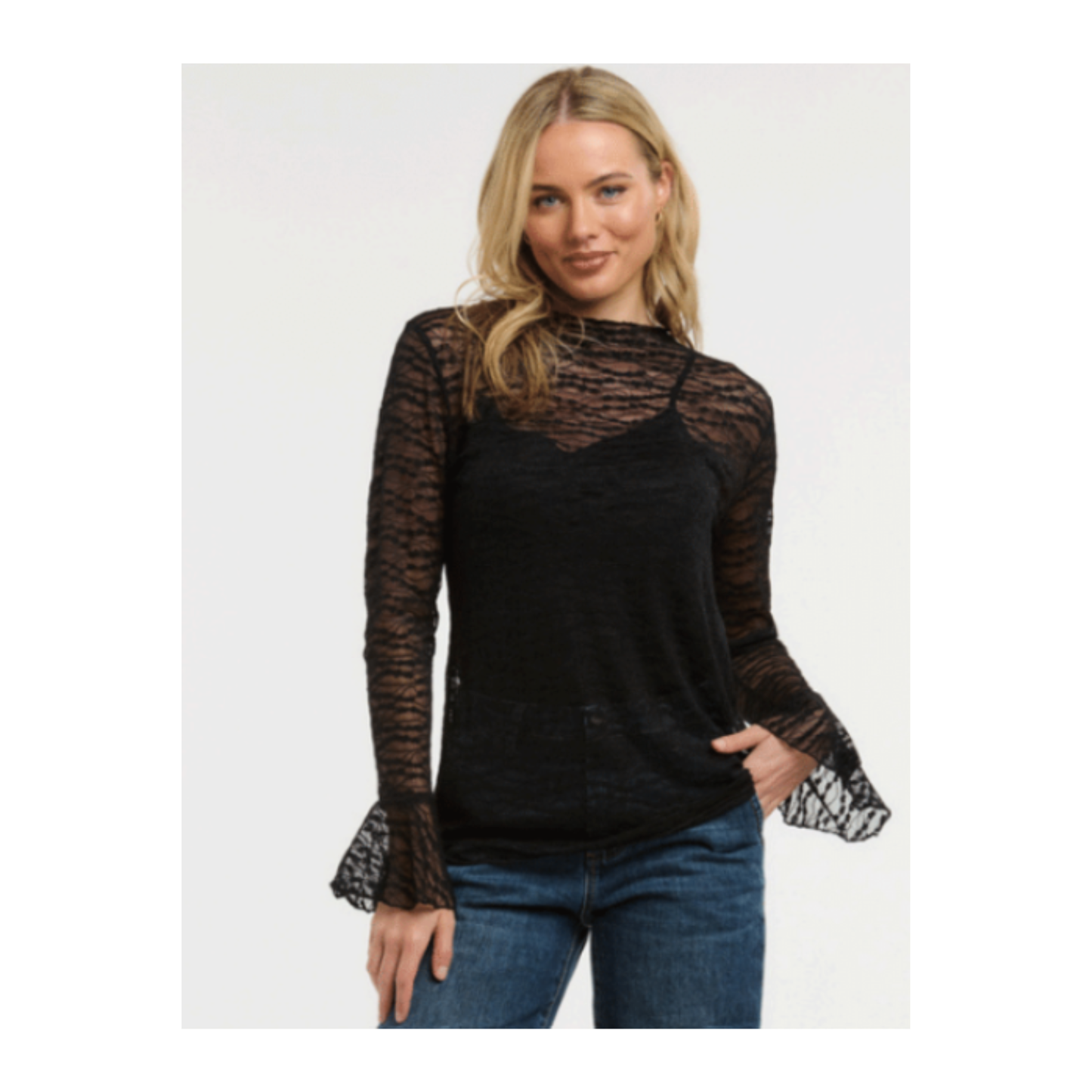 Urban Luxury - Natalie Lace Top | Black