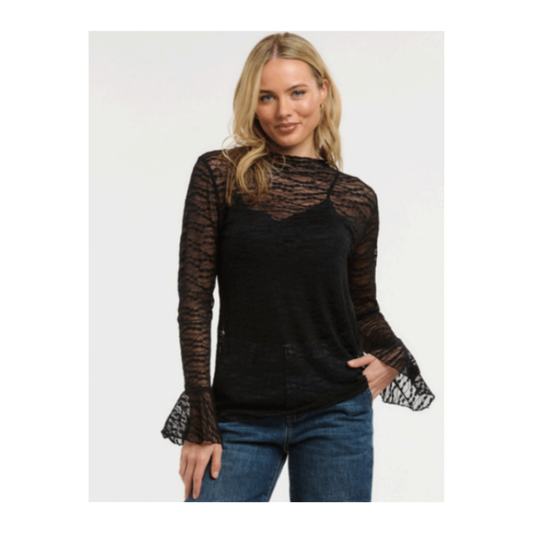 Urban Luxury - Natalie Lace Top | Black