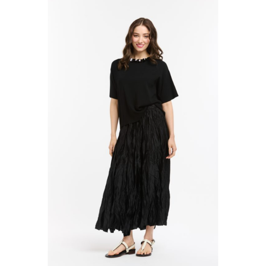 Urban Luxury - Cara Sequin Knit Top | Black