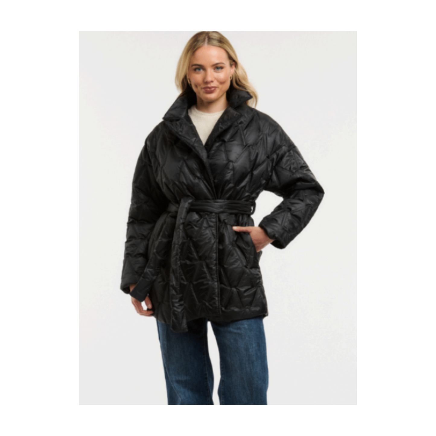 Urban Luxury - Vanessa Quilted Puffer Jacket | Black