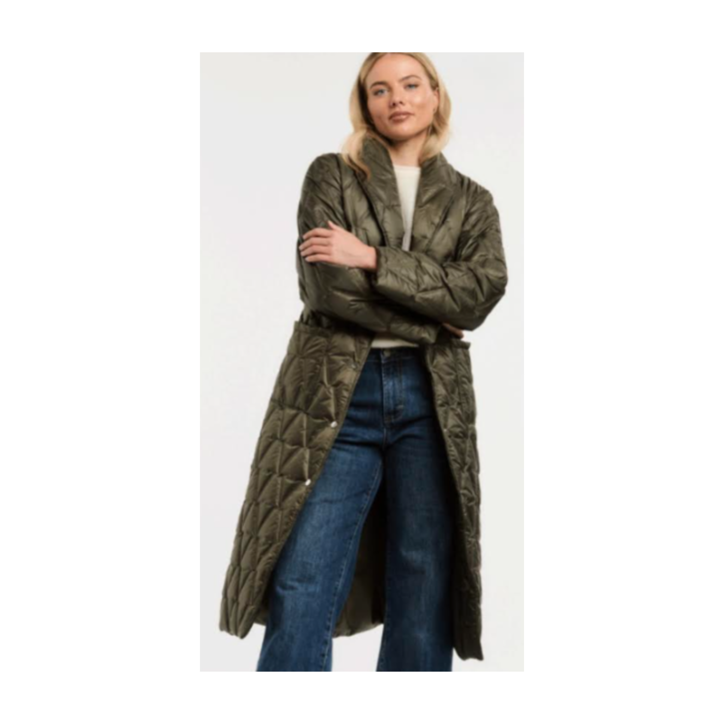 Urban Luxury - Anamaria Quilted Puffer Coat | Military