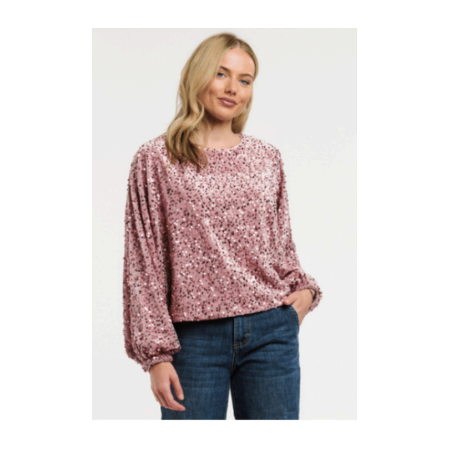 Urban Luxury - Kerry Sequin Top | Rose