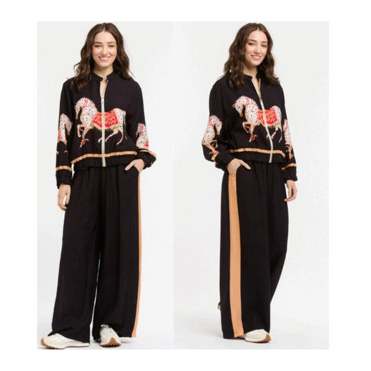 Urban Luxury - Giacco Bomber & Pant Set | Black