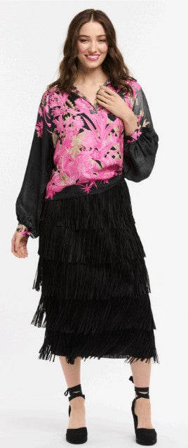 Urban Luxury - Livella Tiered Fringe Skirt