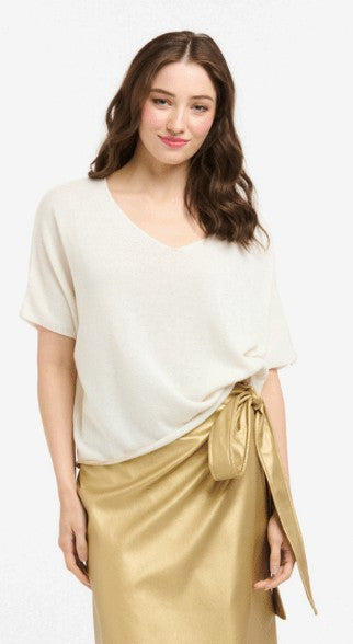 Urban Luxury - Banda Back Stripe Knit Top