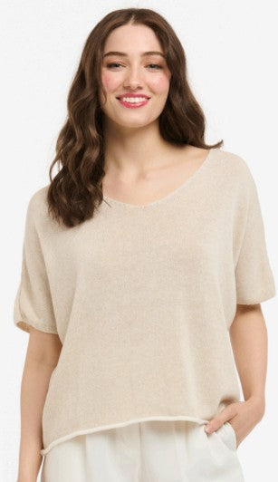 Urban Luxury - Banda Back Stripe Knit Top