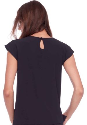 Up - Camalote Vegan Top | Black