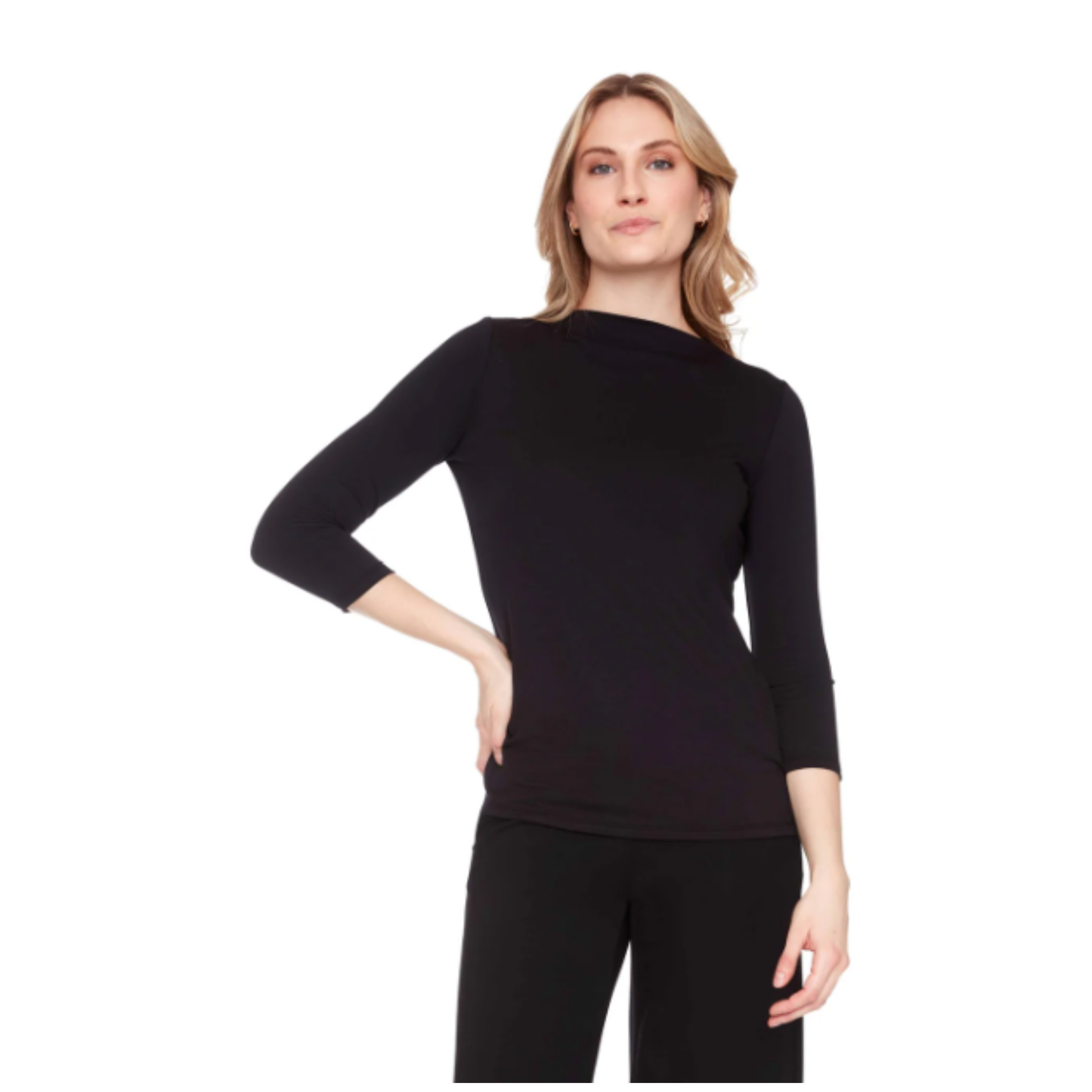 UP - Provence Long Sleeve Top | Black