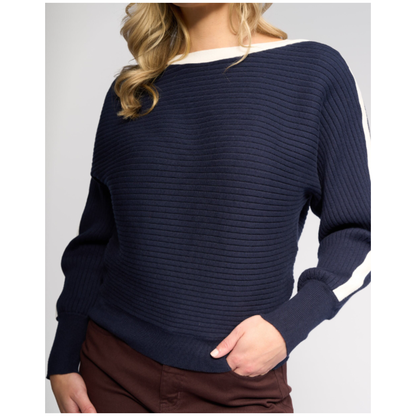 Vassalli - Kiki Sweater | Ink/Winter White