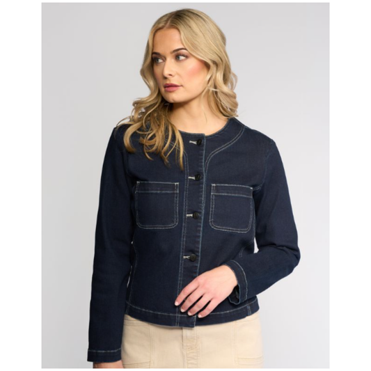 Vassalli - Cable Jacket | Ink Denim