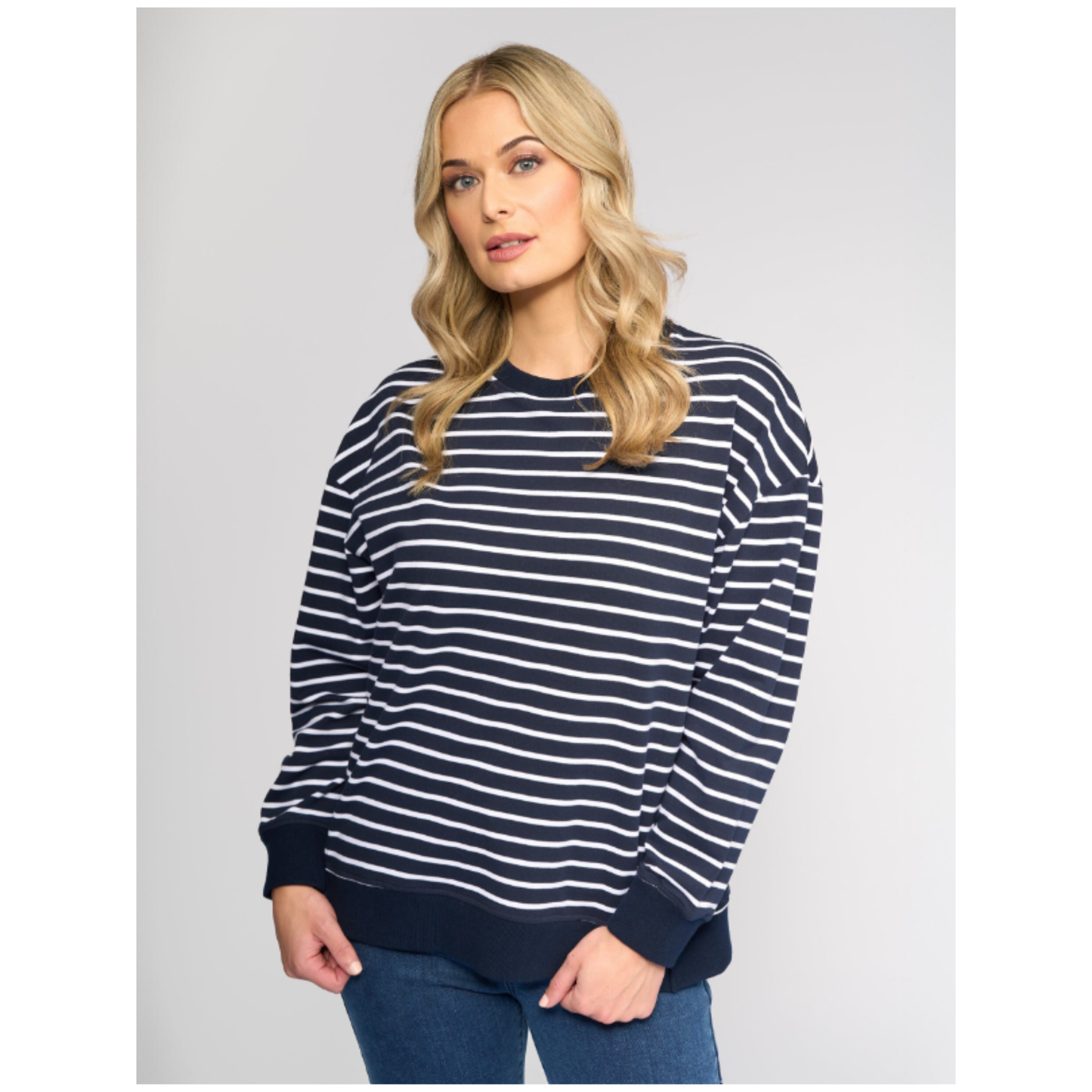 Vassalli - Zone Sweater | Ink Stripe