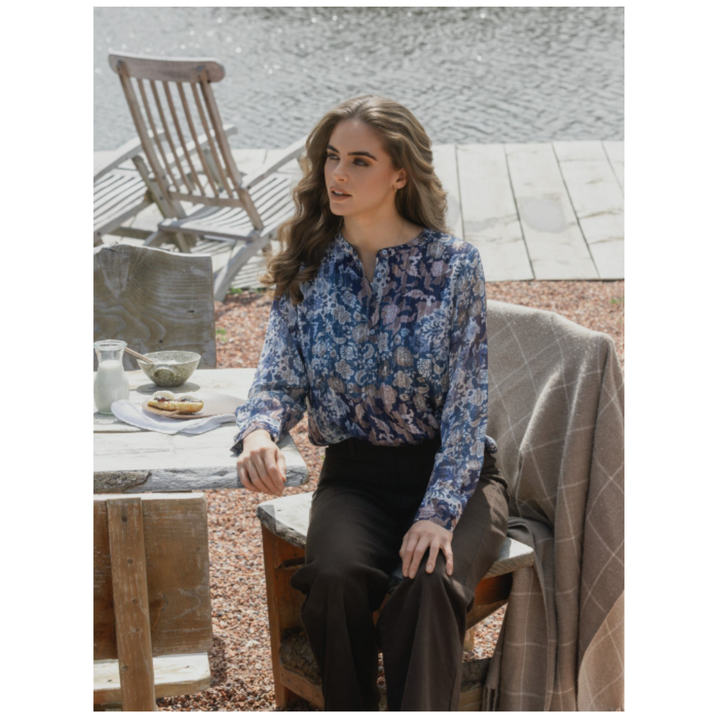 Vassalli - Rhythm Chiffon Blouse | Rhea