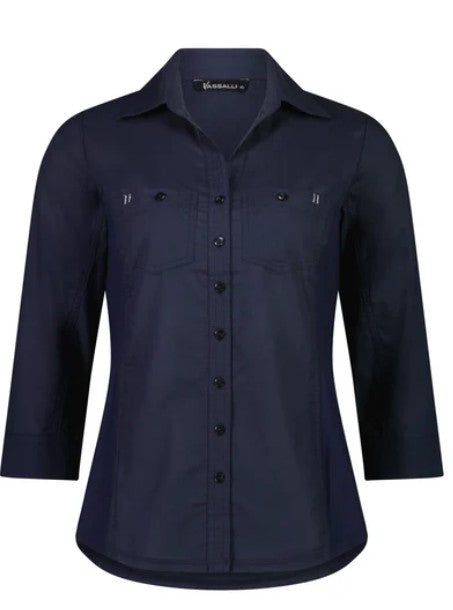 Vassalli - Maine Button Up Shirt with Rib Panels