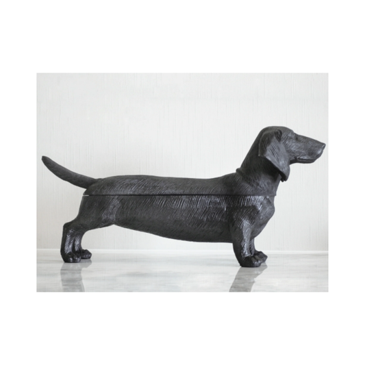 Giftware - Dachshund Secret Bowl | Black | PICK-UP INSTORE ONLY