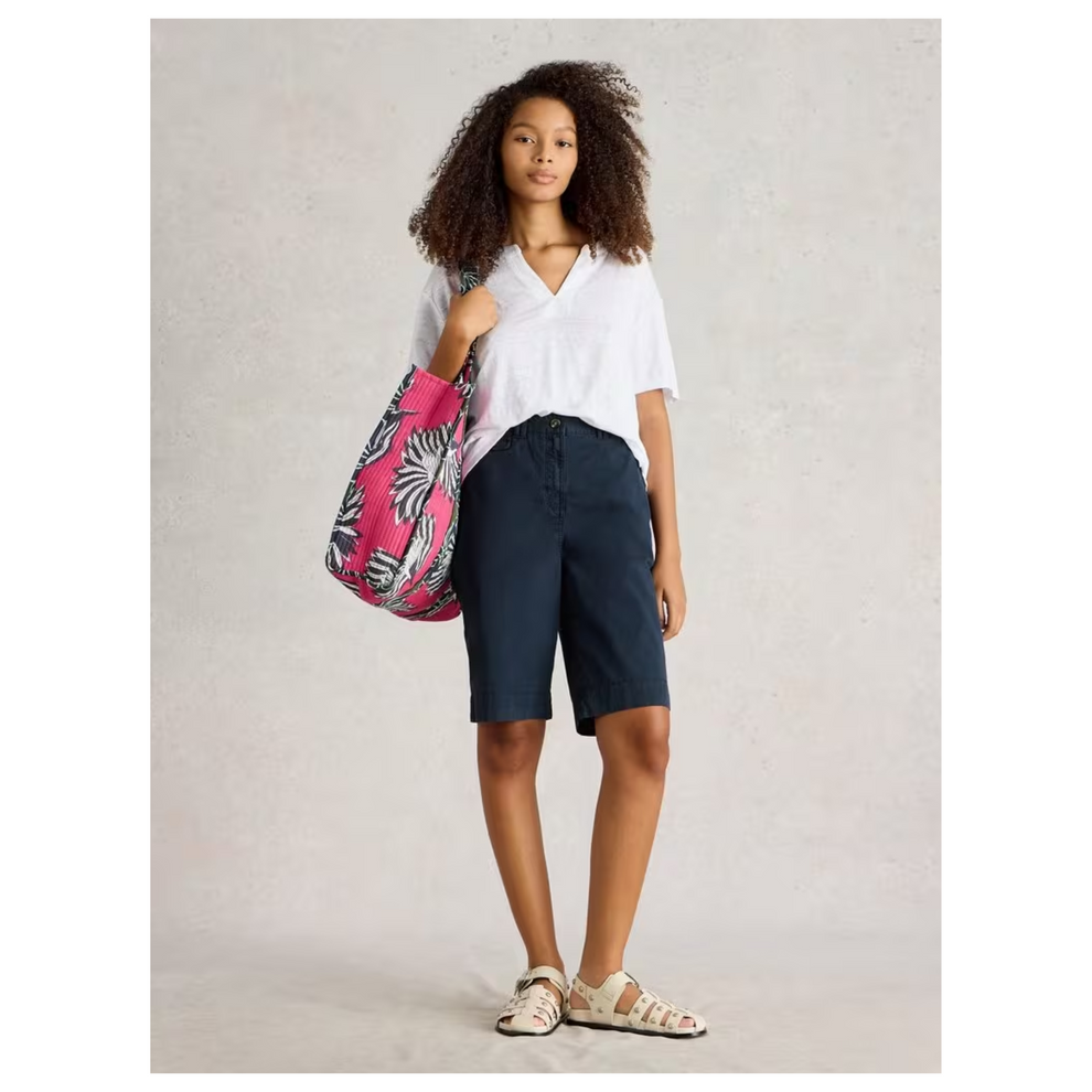 White Stuff Hayley Organic Chino Short - Dark Navy