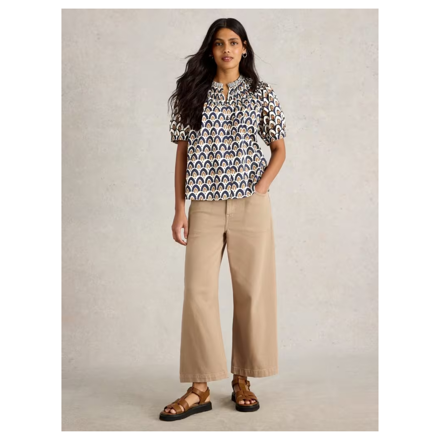 White Stuff - Ariel Top | Navy Print