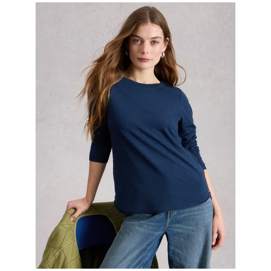 Clara Long Sleeve Tee | Dark Navy