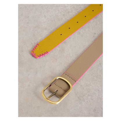 Outfit Maker Reversible Leather Belt | Chartreuse Multi
