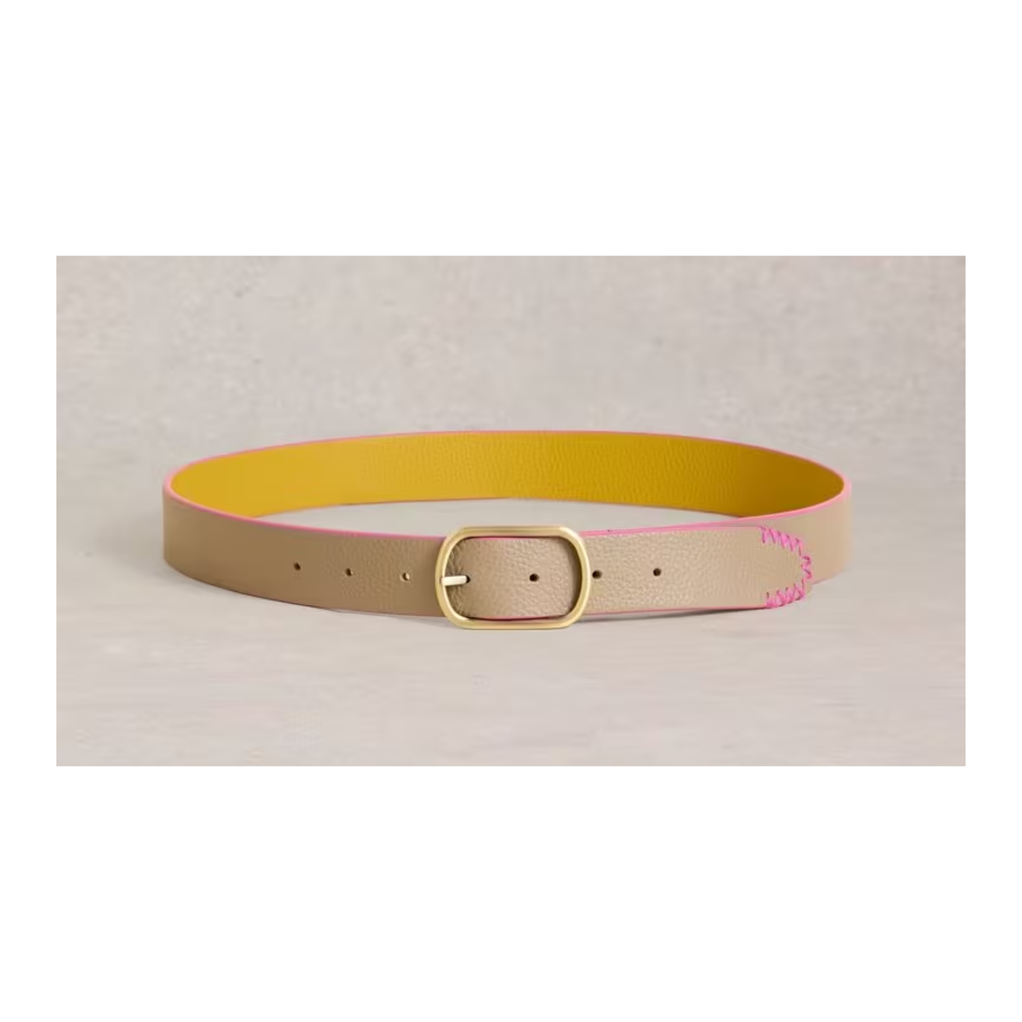 Outfit Maker Reversible Leather Belt | Chartreuse Multi