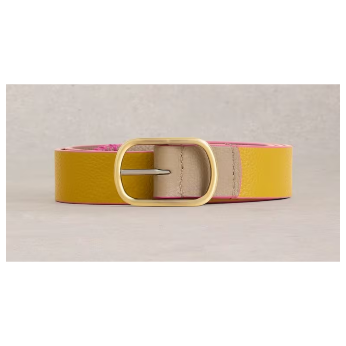 Outfit Maker Reversible Leather Belt | Chartreuse Multi