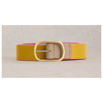 Outfit Maker Reversible Leather Belt | Chartreuse Multi