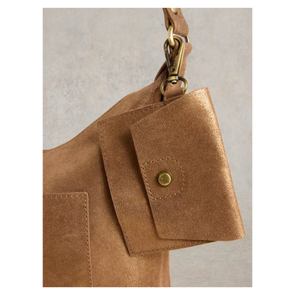 Fern Leather Crossbody Bag | Mixed Metallic