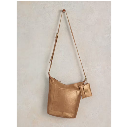 Fern Leather Crossbody Bag | Mixed Metallic